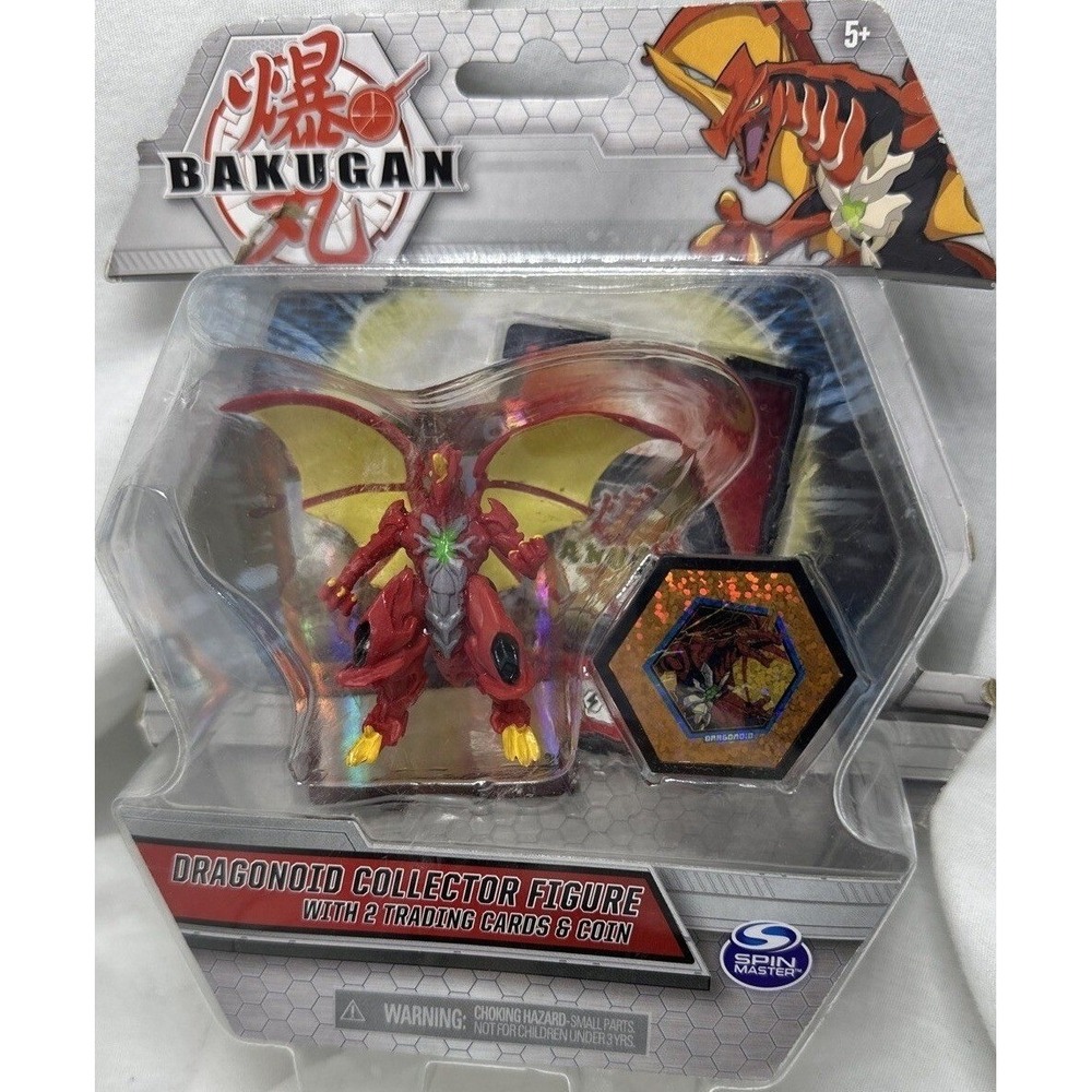 Bakugan Dragonoid Collector Figure with 2 Trading Cards & Coin 2020 Spin Master